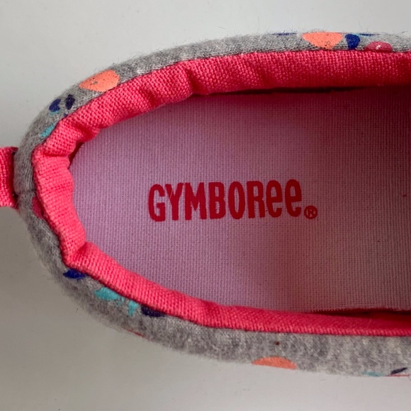 Gymboree Gray Floral Kids Sneakers - Picture 5 of 10